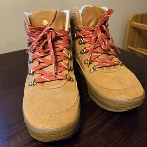 Keds Midland Hiking Boot Tan Suede 8.5